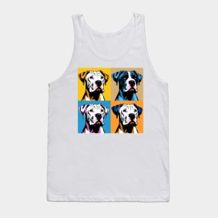 Pop Retro Dogo Argentino Art - Cute Puppy Tank Top